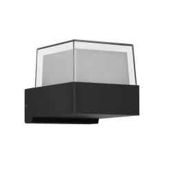Italux Marti OWL-4642-3K  kinkiet ścienny zewnętrzny nowoczesny metal czarny piaskowany LED 3000K 10,5 cm IP54 5W