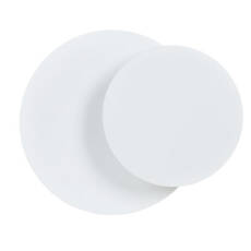 Emibig CIRCLE 1C WHITE 972/1 kinkiet lampa ścienna styl skandynawski LED biały metal G9 1x20W 22cm WM