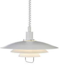 Markslojd lampa wisząca Kirkenes 102281 biała metalowa do kuchni 48cm   WM