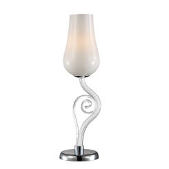 Italux lampa stołowa Lybra MT10904-1A biała szklana