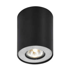 Italux plafon oprawa oświetleniowa Noma CL-110GU10-BL czarna 10,3cm