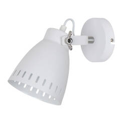 Italux Franklin MB-HN5050-1-WH+S.NICK kinkiet lampa ścienna retro biała 1x60W E27 21,5cm