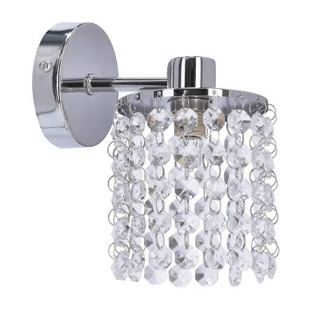 Candellux ROYAL 21-08421 kinkiet lampa ścienna chrom kryształki 1X40W G9