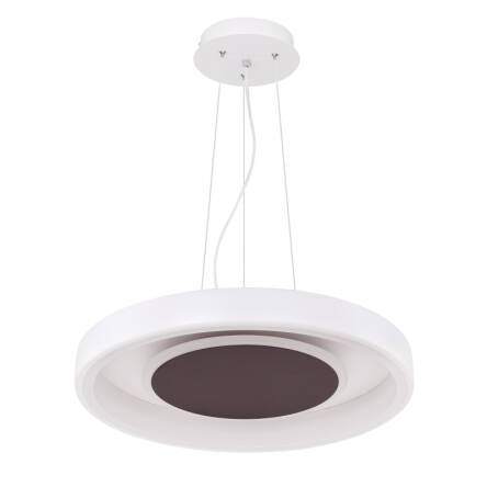 Globo GOFFI 48398-40H lampa wisząca biała brąz LED 40W 3000-6000K 50cm