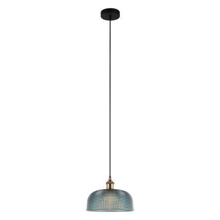 Italux lampa wisząca Davide MDM-2916/1 BL niebieska ArtDeco 27cm