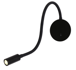 Light Prestige Senise LP-2021/1W BK kinkiet lampa ścienna czarny metal LED 1x3W 3000K 10,5cm