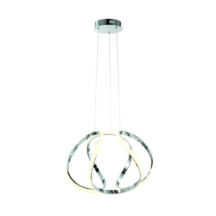 Milagro GLOBE ML3808 lampa wisząca chrom metal tworzywo sztuczne przypomina unoszącą się na wietrze wstążkę 50W LED 4000K 40cm