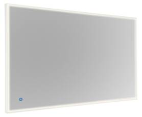 Maxlight Lustro Mirror W0253 prostokąt podświetlane lustro chrom wokół ramy panel LED 1x23W 4000K 118cm IP44