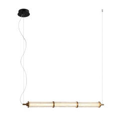 Italux Sanpo PND-26384-3-GD-CL lampa wisząca LED 3000K 19W 86cm