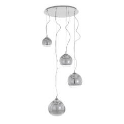 Italux lampa wisząca Laurent MA04914C-004 chrom szkło 50cm
