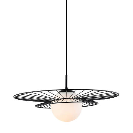 Italux lampa wisząca Alison MDM-4001/1 BK czarna druciana 50cm
