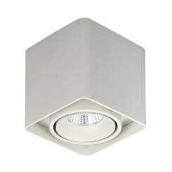 Italux Bonnie SLC78004/10W WH oprawa natynkowa nowoczesna kwadrat aluminium biały LED 10W 3000K 10cm IP20