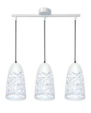 Candellux SABRIN 33-54876 lampa wisząca metalowy klosz 3X60W E27 biały 59cm
