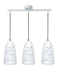 Candellux SABRIN 33-54876 lampa wisząca metalowy klosz 3X60W E27 biały 59cm