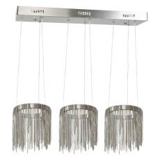 Milagro CASCATA SATIN ML3793 lampa wisząca satyna nikiel nowoczesna metal 54W LED 3000K 75cm