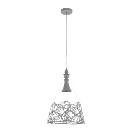 Maytoni Elva P229-PL-01-GR lampa wisząca szara metalowa rama 1XE27 60W 35cm