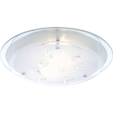 Globo plafon lampa sufitowa Brenda 40409-2 szkło kryształy 33,5cm