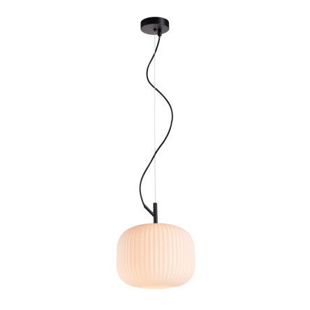 Italux Rues  PND-64536A-M-BL-OPA lampa wisząca stop metali klosz szklany IP20 E27 1x60W 25cm