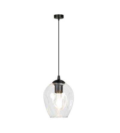 Emibig ISTAR 1  BL/TRANSPARENT 679/1 lampa wisząca nowoczesny transparentny szklany klosz 1x60W E27 14cm