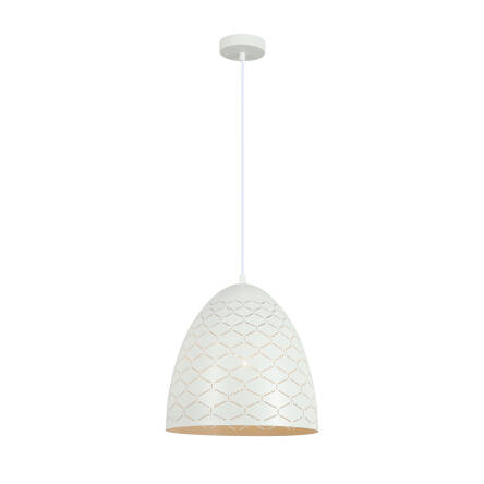 Italux Leilani PND-43445-1L-WH lampa wisząca nowoczesna stal biała  30cm E27 1x40W