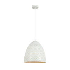 Italux Leilani PND-43445-1L-WH lampa wisząca nowoczesna stal biała  30cm E27 1x40W