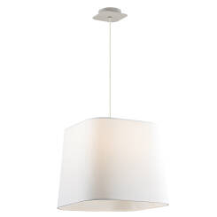 Italux lampa wisząca Mito MA04581C-001-01 biała abażur 40cm