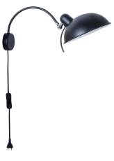 Candellux NORA 21-53602 kinkiet lampa ścienna czarna obrotowe ramię 1X40W E14 21cm