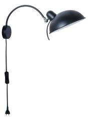 Candellux NORA 21-53602 kinkiet lampa ścienna czarna obrotowe ramię 1X40W E14 21cm