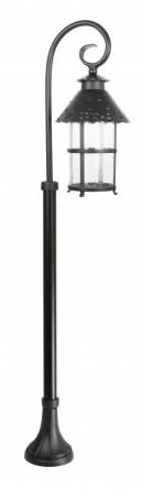 SU-MA Toledo K 5002/2/R lampa stojąca czarna E27 IP23 116cm