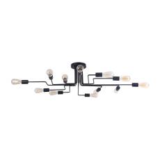 Maytoni Gilbert T532CL-12B plafon lampa sufitowa metalowa rama czarna 12XE27 60W 123cm