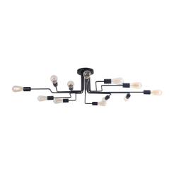 Maytoni Gilbert T532CL-12B plafon lampa sufitowa metalowa rama czarna 12XE27 60W 123cm
