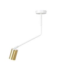 Emibig VERNO 1 WHITE 656/1 plafon lampa sufitowa nowoczesny regulowane reflektory biało-złoty 1x30W Gu-10 35cm