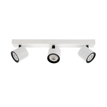 Italux Karlota SPL-31959-3B-WH listwa oświetleniowa nowoczesna biały z czarnym GU10 3x35W 46cm IP20
