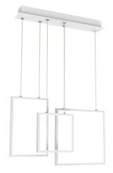 Apeti KEOS A0026-330 lampa wisząca kwadraty biała LED 36W 4000K 54x9cm