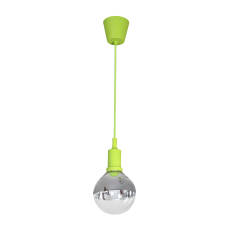 Milagro BUBBLE LIME ML458 lampa wisząca zielona klosz szklany zawiesie rozeta plastikowe 3000K 5W E14 LED 12cm