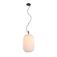 Italux Rues  PND-64536D-L-BL-OPA lampa wisząca stop metali klosz szklany IP20 E27 1x60W 25cm