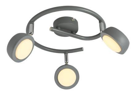 Candellux MILD 98-66558 plafon lampa sufitowa szary 3X6W LED 3000K 40cm