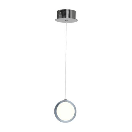 Milagro CIRCOLO ML264 lampa wisząca metal chromowane pierścienie przypominające elegancką biżuterię regulacja wysokości 4000K 7W LED 12cm