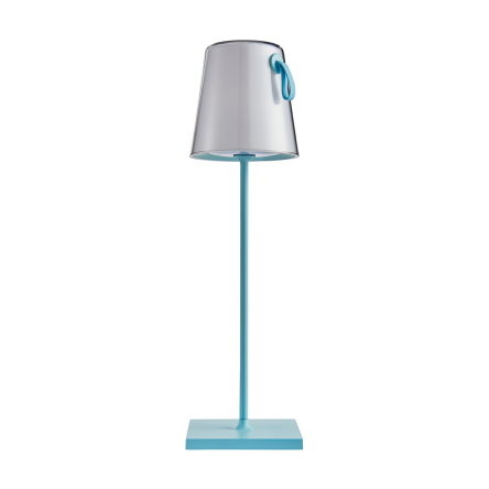 Italux Ostap  TB-2749-BL lampa stołowa nowoczesna niebieska LED 5W 3000K IP54 39 cm