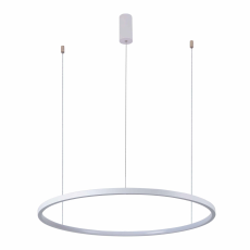 Italux Vinola  PND-56135B-100RPP-WH-3KS4K-TRDIMM lampa wisząca nowoczesna biała, aluminium, silikon 100cm 3000K+ 4000K LED 58W