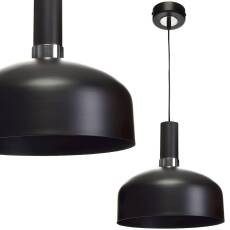 Milagro MALMO BLACK/CHROME MLP6203 lampa wisząca metalowa czarna 1xE27 30cm