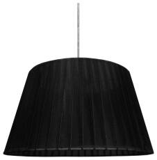 Candellux TIZIANO 31-27122 lampa wisząca abażur stożkowy z tkaniny czarnej 1X60W E27 37 cm