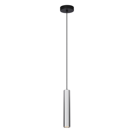 Italux Lopus  PND-48930-1-ALU lampa wisząca, sufitowa, nowoczesna, aluminium, szara tuba 1xGU10, 10W, 30 cm, IP20