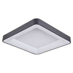 Italux Giacinto 5304-850SQC-BK-4 plafon lampa sufitowa nowoczesny aluminium czarny klosz akrylowy kwadrat ILED 50W 4000K 60cm