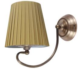 Candellux MOZART 21-33963 kinkiet lampa ścienna abażur miodowy 1X60W E27 patyna 16cm