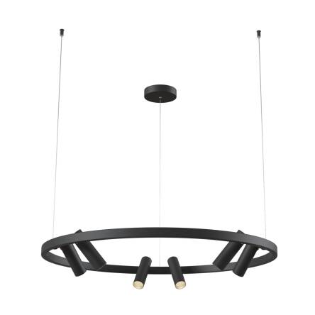 Maytoni Satellite MOD102PL-L42B lampa wisząca metal czarny LED 42W 3000K 90cm
