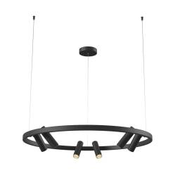 Maytoni Satellite MOD102PL-L42B lampa wisząca metal czarny LED 42W 3000K 90cm