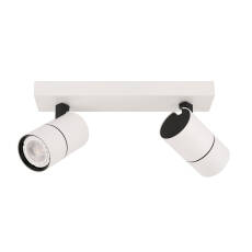 Italux Laconi SPL-2813-2B-WH oprawa natynkowa spot nowoczesna aluminium biały czarny 2x35W GU10 28,5cm IP20