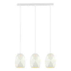 Italux lampa wisząca Harley MDM-3480/3 W biała potrójna 60cm