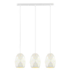 Italux lampa wisząca Harley MDM-3480/3 W biała potrójna 60cm